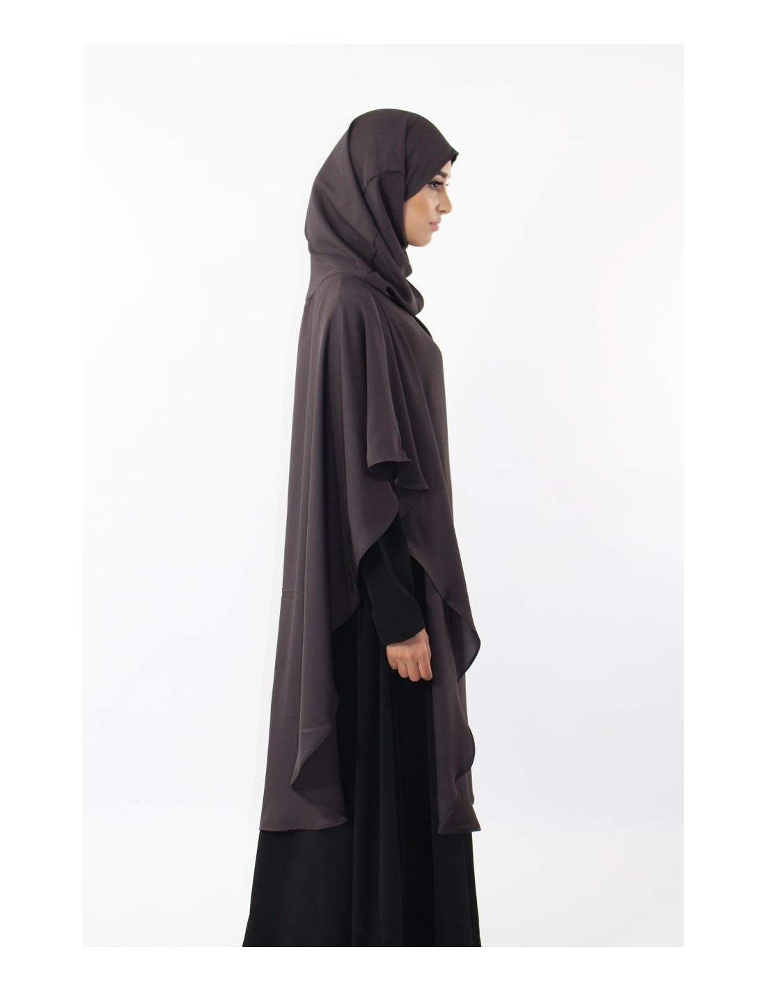 Langer Khimar Hijab integriert