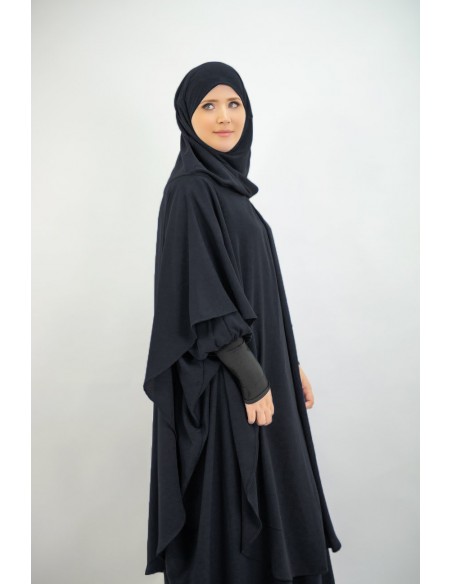 Abaya Khaleej + long khimar with built-in hijab