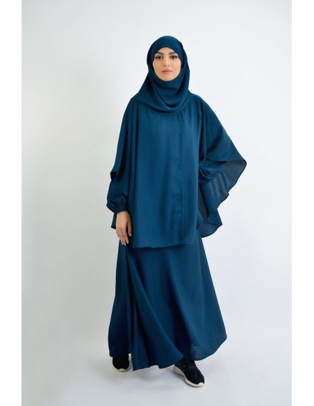 Abaya umbrella + cape with built-in hijab