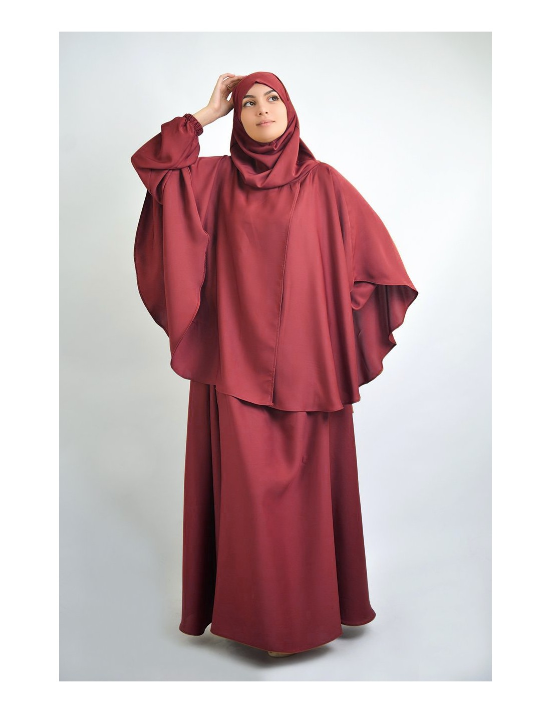 Abaya umbrella + cape with built-in hijab