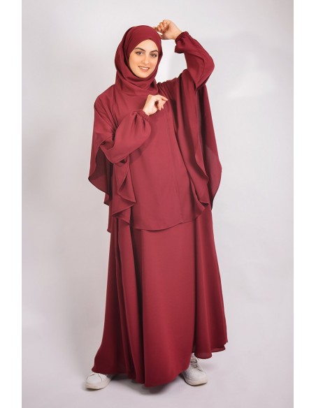 Abaya umbrella + cape with built-in hijab