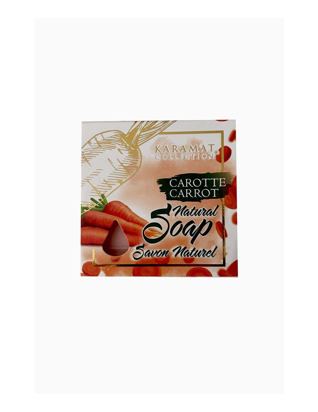 Natural carrot soap