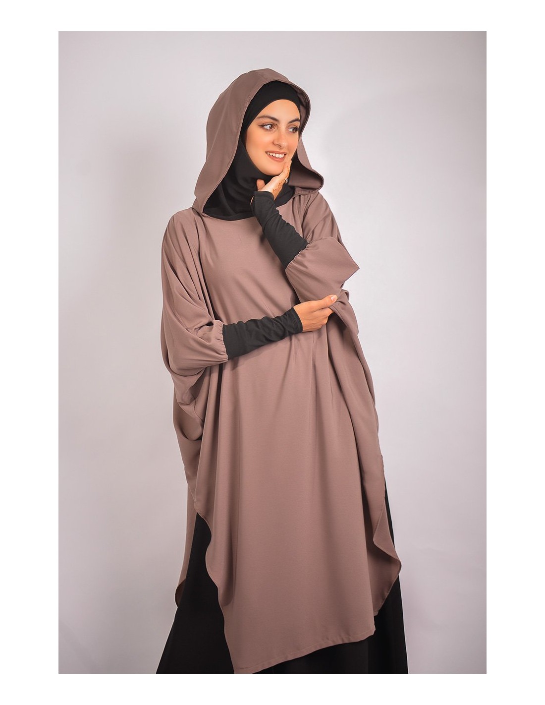 Young tunic: hijab and built-in hood