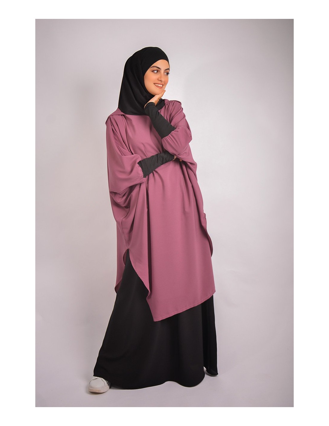 Young tunic: hijab and built-in hood