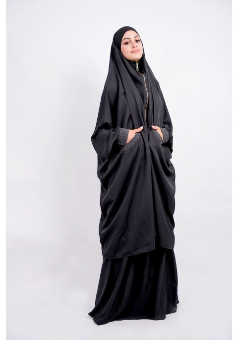 Muslim Big Hijab Long Head Cover Scarf Islamic Women Hooded Robe Arab Girl Abaya 