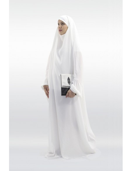 Jilbab Kawthar White