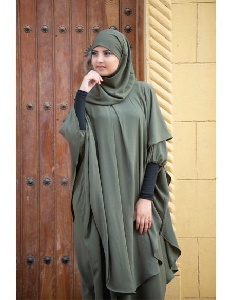 Long Khimar Hijab Integrated