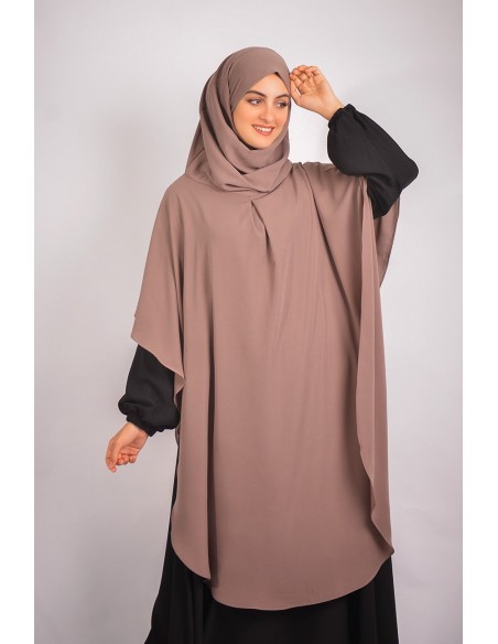 Langer Khimar Hijab integriert