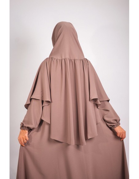 PARAGUAS ABAYA + KHIMAR CON EL CEÑO FRUNCIDO