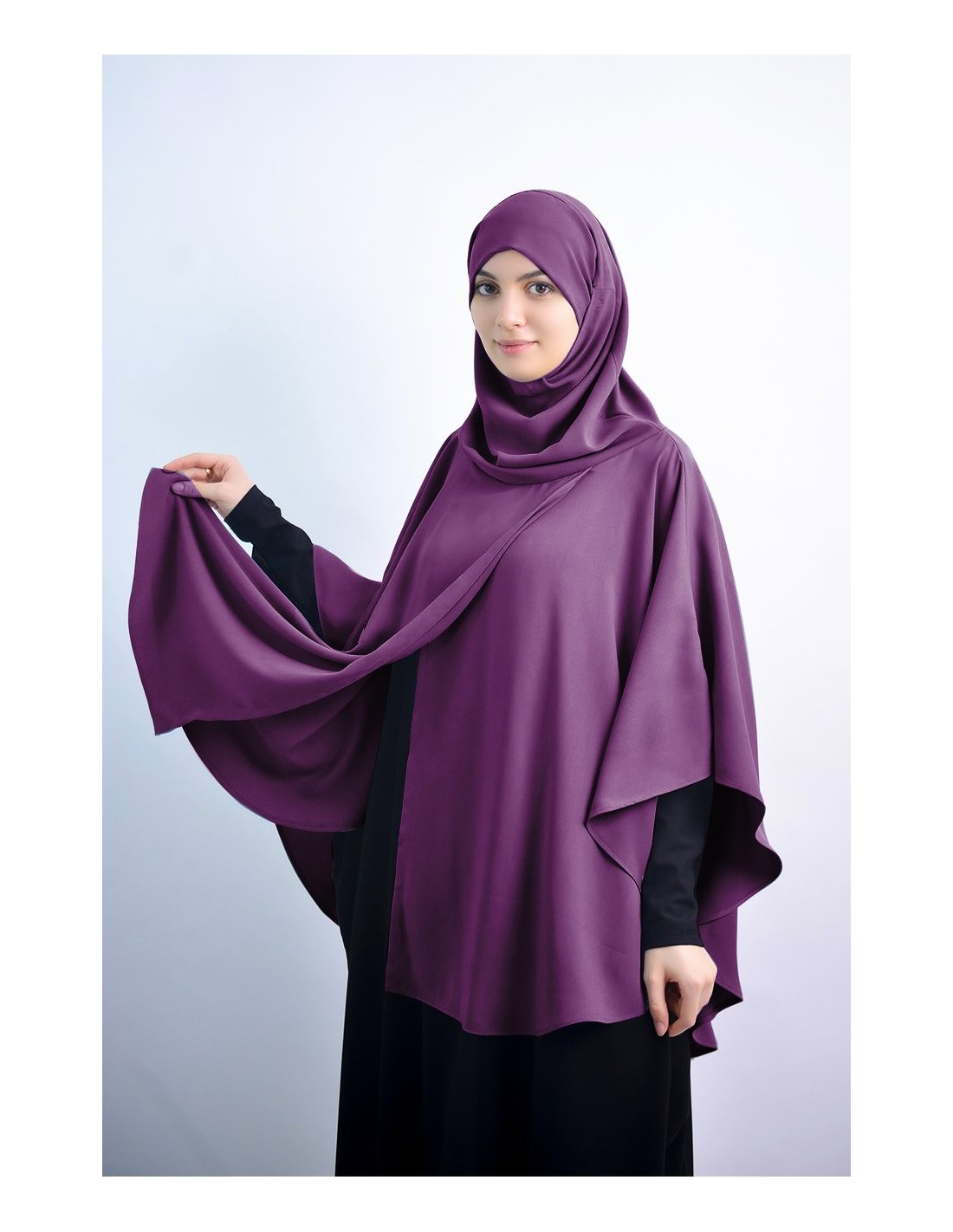 Cape with integrated hijab