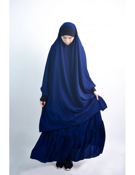 Jilbab al baida with frowns