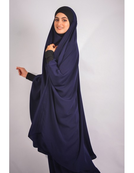 Jilbab al baida à fronces