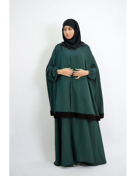 Abaya umbrella + integrated hijab cape Young