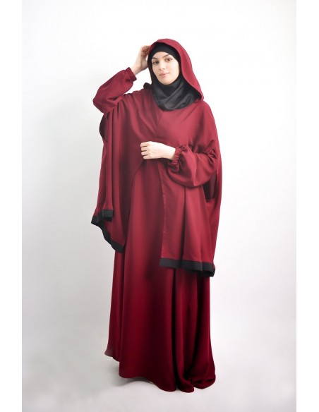 Abaya umbrella + integrated hijab cape Young