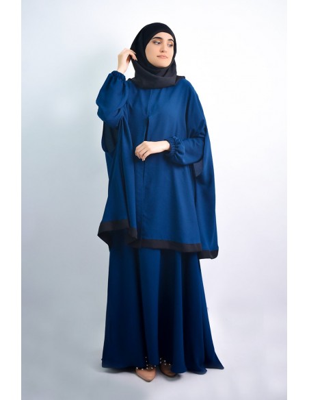 Abaya umbrella + integrated hijab cape Young