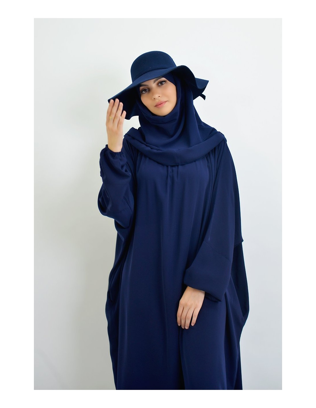 Abaya Jilbab Ajman con bufanda