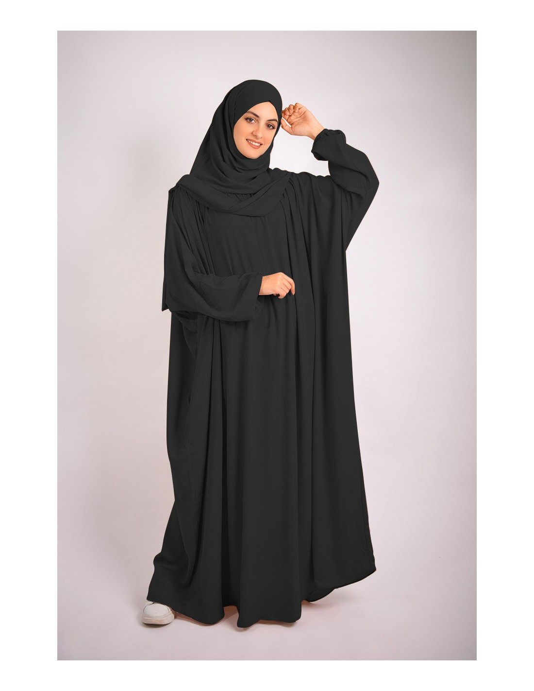 Abaya Jilbab Ajman con bufanda