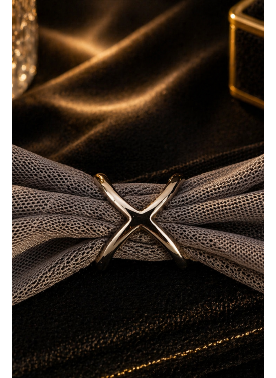 Broche bague hijab argent