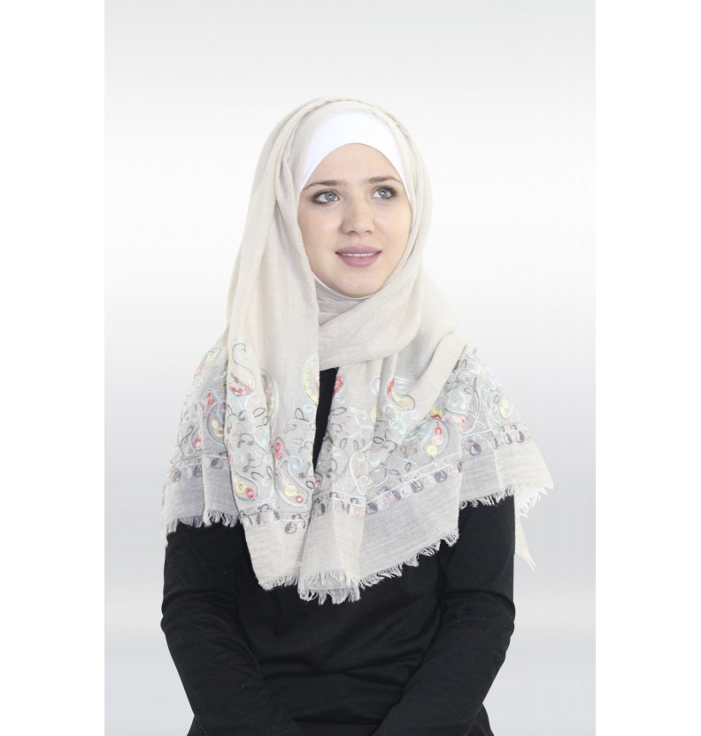 Embroidered shawl